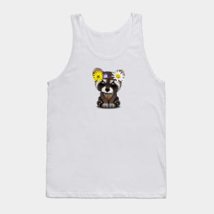 Cute Baby Raccoon Hippie Tank Top